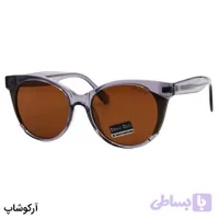 عینک آفتابی زنانه Vittorio Richi با فریم طوسی رنگ، شکل گربه ای و لنز قهوه ای تیره مدل 8803