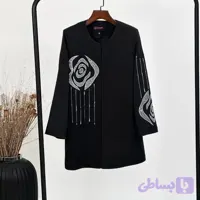 مانتو مدل یقه گرد flower