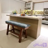 نیمکت چوبی اپن کانتر ،جزیره میم کاف