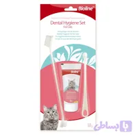 ست خمیردندان و مسواک بایولاین گربه Bioline Dental Hygiene Set for Cats