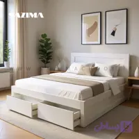تخت خواب دو نفره آریا 160 سانت سازیما