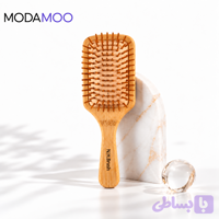 برس موی چوبی بامبو N.H.Brush | گره‌بازکن و ماساژدهنده پوست سر