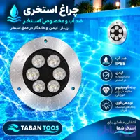 چراغ دفنی ۶ وات توکار و روکار برند تابان توس