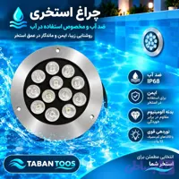 چراغ دفنی ۱۲ وات توکار و روکار برند تابان توس