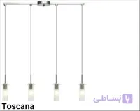 لوستر خطی چهارشعله کد MLG 402541-453021