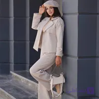 ست کراپ شلوار شنل دار ماهین