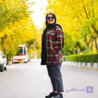 پیراهن چهارخونه کلاه دار کتی