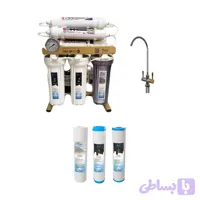 دستگاه تصفیه آب خانگی MaxGold 2W X1150 به همراه فیلتر سه عددی (شیربرداشت دوکاره)
