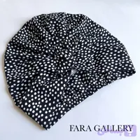 توربان زنانه نخی خالدار پاپیونی کدFT17