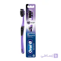 مسواك زغالی سفيد كننده دندان اورال بی مدل Pro-3Dwhite با برس مديوم