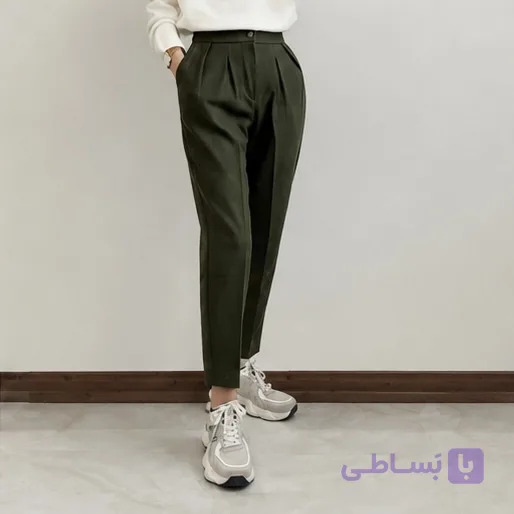 شلوار مام فوتر سبز کله غازی