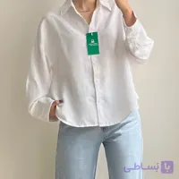 شومیز سفید وارداتی وایت