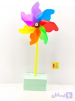 پک عمده کارتنی اسباب بازی فرفره رنگین کمانی پلاستیکی 200