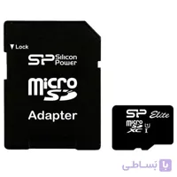 کارت حافظه microSDXC سیلیکون پاور Color Elite 128GB کلاس 10 سرعت 75MBps همراه با آداپتور SD - فروشگاه اینترنتی شوپیکت