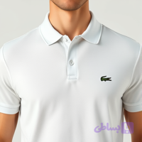 تی شرت یقه دار مردانه طرح لاگوست LACOSTE رنگ بندی 260 گرمیLACOSTE men's collared t-shirt, color combination, 260 grams