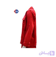 کاپشن شلوار کتان لباس کار دو تکه قرمز مهندسی جوشکاری ارگون | کاپشن شلوار با آستر توری