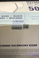 ماسک‎ های KN95 ماسک اروپایی ممکن است از پارچه‌ای سه لایه (SMS) جعبه 20 عددی