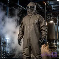 لباس ضد روغن و ضد آب یکسره چکمه‌دار | کلاه‌دار ماناپا Coverall with Boots