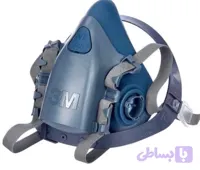 پایه ماسک نیم صورت 3M مدل 7502 با فیلتر 4 حالته 6006 (سری 7500)