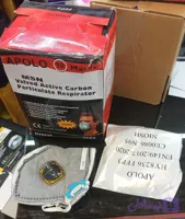 تنفس با برترین ماسک آپولو ماسک سوپاپ شیشه ای APOLO 8236 HY 86 انتی ویروس ضد بخار جعبه ۱۰ عددی فروش ویژه
