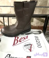 پوتین ایمنی کفش حفاری حرفه‌ای (چرم وارداتی، بلند)Best shos BS200