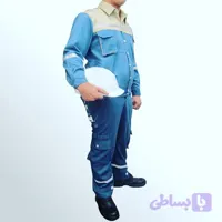 لباس کارگری فلامنت ساده | بهترین و ارزان‌ترین لباس کار ایمنی کاپشن شلوار با امکان چاپ برند