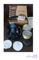 پایه ماسک و پد با کارتریج ماسک شیمیایی نوار زرد AO SAFETY سری R51Aاورجینال اصلی