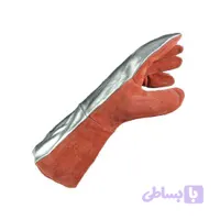 دستکش نسوز ضد حرارت پشت آلومینیومی پاکستانی | آستر داخلی کولار (Kevlar) مخصوص کوره و ریخته‌گری