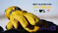 دستکش چرم تولید پاکستان ضد سرما داخل پشم اصلی شتر West Lamont gloves ا 5 انگشت