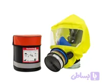 ماسک فرار تمام صورت با شیلد صورت و فیلتر یکسره مخصوص حفاری و چاه و نقاشی های صنعتی و کارگاهی مدل Parat 3200 ماسک Drager Parat 3200