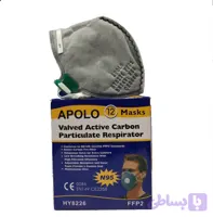 ماسک تنفسی APOLO اصلی اپولو ۸۲۲۶ کربن اکتیو بسته۱۲ عددی APOLO