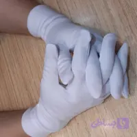 دستکش نخی مچدار نخ پنبه اعلا ضدحساسیت پک 10جفتی