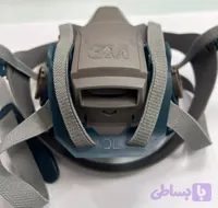 پایه ماسک نیم صورت 3M مدل 6502 اصل | ماسک تنفسی دو فیلتر سیلیکونی صنعتی
