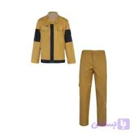 کاپشن شلوار فلامنت کج‌راه ۳۰٪ کتان | لباس کار ۷۰٪ فلامنت با دوخت صنعتی و استر باکیفیت