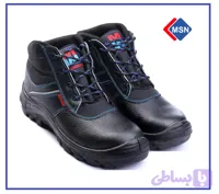 کفش ایمنی پوتین ایمنی کاویان اشبالت رویه چرم گاوی زیره PU و لاستیک سرپنجه کامپوزیت