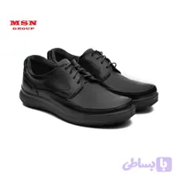 کفش پرسنلی بند دار Lace-up staff shoes طبی چرم طبیعی زیره پی یو