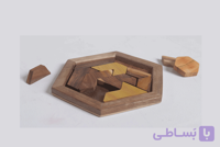 پازل چوبی شش ضلعی