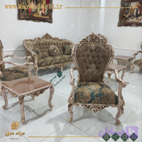 مبل کلاسیک شیک 9 نفره با طرح کاناپه جدید