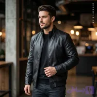 کاپشن چرم مردانه مدل R6900 – داخل خز