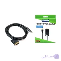 کابل تبدیل HDMI To VGA برند E-Net (قابلیت اتصال به کنسول) به طول 1.8