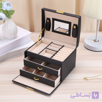 جعبه جواهرات چرمی مدل j47