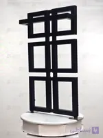 حوله خشک کن استیل مدل شیدا طاقچه دار ابعاد 55×100 سانتی متر