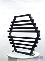 حوله خشک کن استیل مدل متالین 6 ضلعی ابعاد 85×85 سانتی متر