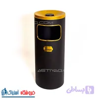 سطل زباله مشکی جاسیگاردار20 لیتری کدF4