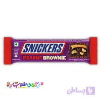 شکلات اسنیکرز با کیک براونی و بادام زمینی SNICKERS