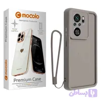 کاور موکولو مدل Silicone Puffer Strap مناسب برای گوشی موبایل شیائومی Poco F3 / Mi 11i / Redmi K40 Pro به همراه بند آویز
