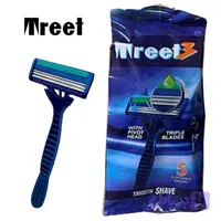 ژیلت 3 لبه 5 عددی صابوندار تریت TREET ( اورجینال )