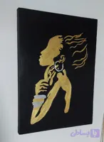تابلو نقاشی کار با طلا