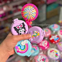 شانه مو آینه دار تاشو کرومی
