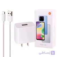 شارژر دیواری Xiaomi Redmi 10A 2A 10W + کابل میکرو یو اس بی و جعبه گوشی